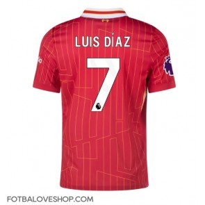 Liverpool Luis Diaz #7 Domácí Dres 2024-25 Krátký Rukáv