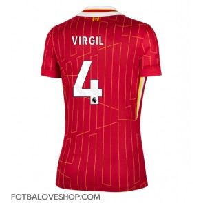 Liverpool Virgil van Dijk #4 Dámské Domácí Dres 2024-25 Krátký Rukáv