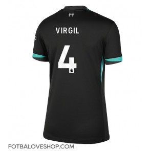 Liverpool Virgil van Dijk #4 Dámské Venkovní Dres 2024-25 Krátký Rukáv