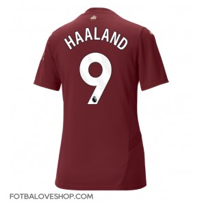 Manchester City Erling Haaland #9 Dámské Alternativní Dres 2024-25 Krátký Rukáv