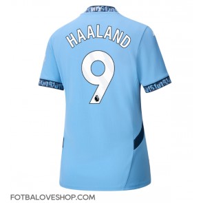 Manchester City Erling Haaland #9 Dámské Domácí Dres 2024-25 Krátký Rukáv