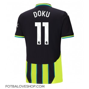 Manchester City Jeremy Doku #11 Venkovní Dres 2024-25 Krátký Rukáv