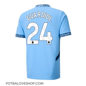 Manchester City Josko Gvardiol #24 Domácí Dres 2024-25 Krátký Rukáv