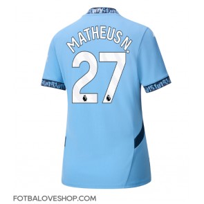 Manchester City Matheus Nunes #27 Dámské Domácí Dres 2024-25 Krátký Rukáv