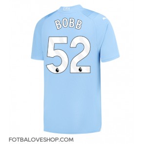 Manchester City Oscar Bobb #52 Domácí Dres 2023-24 Krátký Rukáv