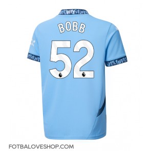 Manchester City Oscar Bobb #52 Domácí Dres 2024-25 Krátký Rukáv