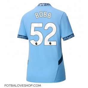 Manchester City Oscar Bobb #52 Dámské Domácí Dres 2024-25 Krátký Rukáv