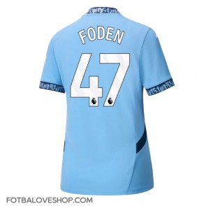 Manchester City Phil Foden #47 Dámské Domácí Dres 2024-25 Krátký Rukáv