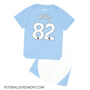 Manchester City Rico Lewis #82 Dětské Domácí Dres 2023-24 Krátký Rukáv (+ trenýrky)