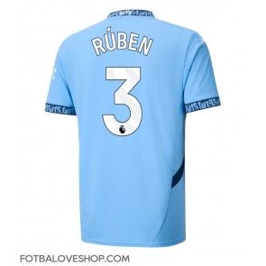 Manchester City Ruben Dias #3 Domácí Dres 2024-25 Krátký Rukáv