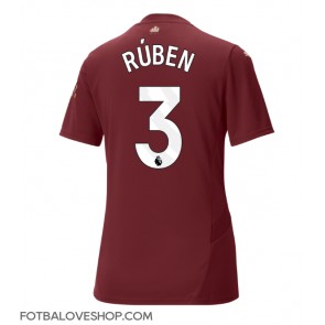 Manchester City Ruben Dias #3 Dámské Alternativní Dres 2024-25 Krátký Rukáv