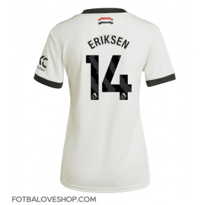 Manchester United Christian Eriksen #14 Dámské Alternativní Dres 2024-25 Krátký Rukáv