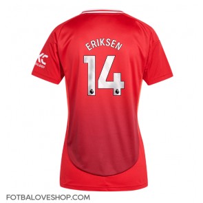 Manchester United Christian Eriksen #14 Dámské Domácí Dres 2024-25 Krátký Rukáv