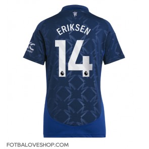 Manchester United Christian Eriksen #14 Dámské Venkovní Dres 2024-25 Krátký Rukáv