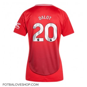 Manchester United Diogo Dalot #20 Dámské Domácí Dres 2024-25 Krátký Rukáv