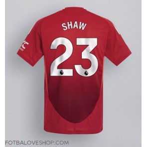 Manchester United Luke Shaw #23 Domácí Dres 2024-25 Krátký Rukáv