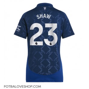 Manchester United Luke Shaw #23 Dámské Venkovní Dres 2024-25 Krátký Rukáv