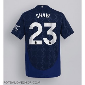 Manchester United Luke Shaw #23 Venkovní Dres 2024-25 Krátký Rukáv