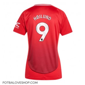 Manchester United Rasmus Hojlund #9 Dámské Domácí Dres 2024-25 Krátký Rukáv