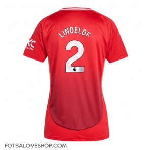 Manchester United Victor Lindelof #2 Dámské Domácí Dres 2024-25 Krátký Rukáv