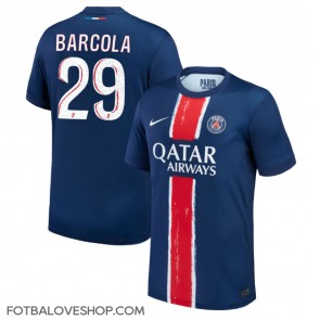 Paris Saint-Germain Bradley Barcola #29 Domácí Dres 2024-25 Krátký Rukáv