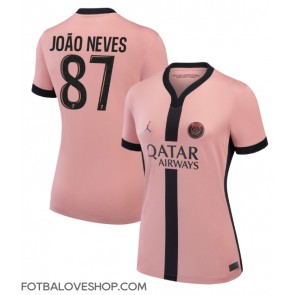 Paris Saint-Germain Joao Neves #87 Dámské Alternativní Dres 2024-25 Krátký Rukáv