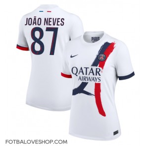 Paris Saint-Germain Joao Neves #87 Dámské Venkovní Dres 2024-25 Krátký Rukáv