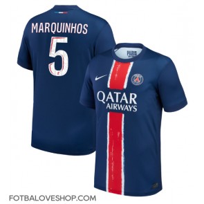 Paris Saint-Germain Marquinhos #5 Domácí Dres 2024-25 Krátký Rukáv