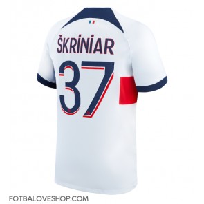 Paris Saint-Germain Milan Skriniar #37 Venkovní Dres 2023-24 Krátký Rukáv