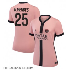 Paris Saint-Germain Nuno Mendes #25 Dámské Alternativní Dres 2024-25 Krátký Rukáv