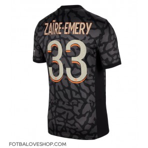 Paris Saint-Germain Warren Zaire-Emery #33 Alternativní Dres 2023-24 Krátký Rukáv