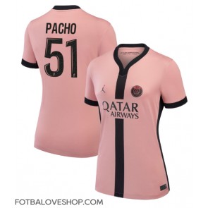 Paris Saint-Germain Willian Pacho #51 Dámské Alternativní Dres 2024-25 Krátký Rukáv