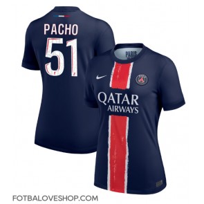 Paris Saint-Germain Willian Pacho #51 Dámské Domácí Dres 2024-25 Krátký Rukáv