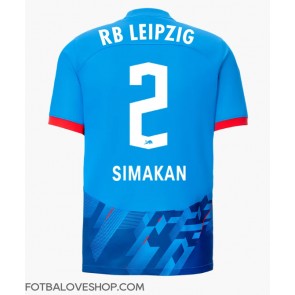 RB Leipzig Mohamed Simakan #2 Alternativní Dres 2023-24 Krátký Rukáv