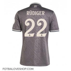 Real Madrid Antonio Rudiger #22 Alternativní Dres 2024-25 Krátký Rukáv