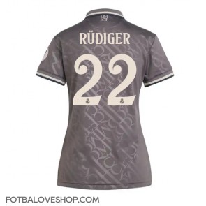 Real Madrid Antonio Rudiger #22 Dámské Alternativní Dres 2024-25 Krátký Rukáv