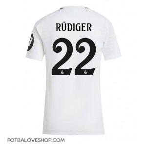 Real Madrid Antonio Rudiger #22 Dámské Domácí Dres 2024-25 Krátký Rukáv