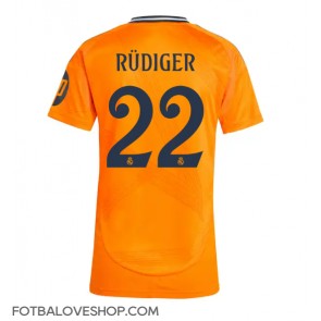 Real Madrid Antonio Rudiger #22 Dámské Venkovní Dres 2024-25 Krátký Rukáv