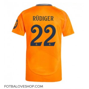 Real Madrid Antonio Rudiger #22 Venkovní Dres 2024-25 Krátký Rukáv