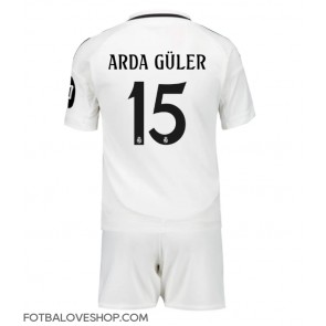 Real Madrid Arda Guler #15 Dětské Domácí Dres 2024-25 Krátký Rukáv (+ trenýrky)