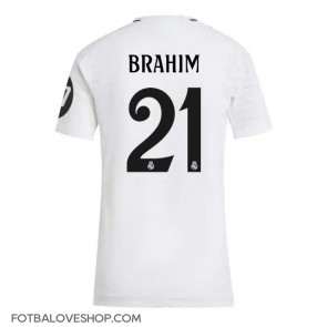 Real Madrid Brahim Diaz #21 Dámské Domácí Dres 2024-25 Krátký Rukáv