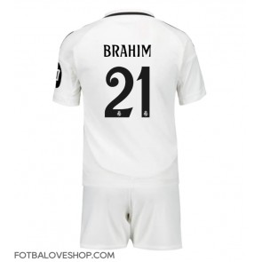 Real Madrid Brahim Diaz #21 Dětské Domácí Dres 2024-25 Krátký Rukáv (+ trenýrky)