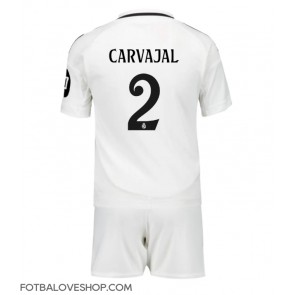 Real Madrid Daniel Carvajal #2 Dětské Domácí Dres 2024-25 Krátký Rukáv (+ trenýrky)