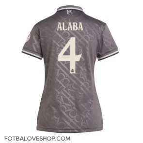 Real Madrid David Alaba #4 Dámské Alternativní Dres 2024-25 Krátký Rukáv