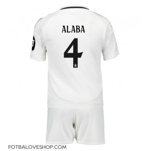 Real Madrid David Alaba #4 Dětské Domácí Dres 2024-25 Krátký Rukáv (+ trenýrky)