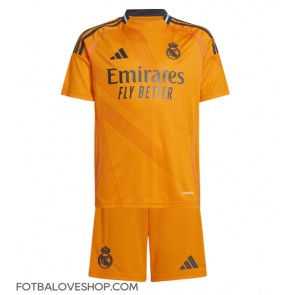 Real Madrid Dětské Venkovní Dres 2024-25 Krátký Rukáv (+ trenýrky)