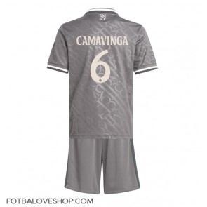 Real Madrid Eduardo Camavinga #6 Dětské Alternativní Dres 2024-25 Krátký Rukáv (+ trenýrky)