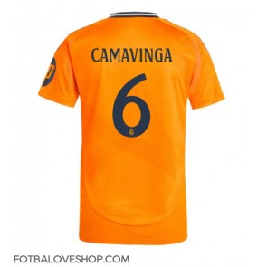 Real Madrid Eduardo Camavinga #6 Venkovní Dres 2024-25 Krátký Rukáv