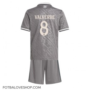 Real Madrid Federico Valverde #8 Dětské Alternativní Dres 2024-25 Krátký Rukáv (+ trenýrky)