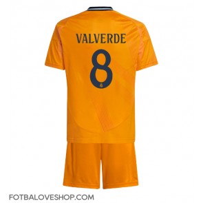 Real Madrid Federico Valverde #8 Dětské Venkovní Dres 2024-25 Krátký Rukáv (+ trenýrky)